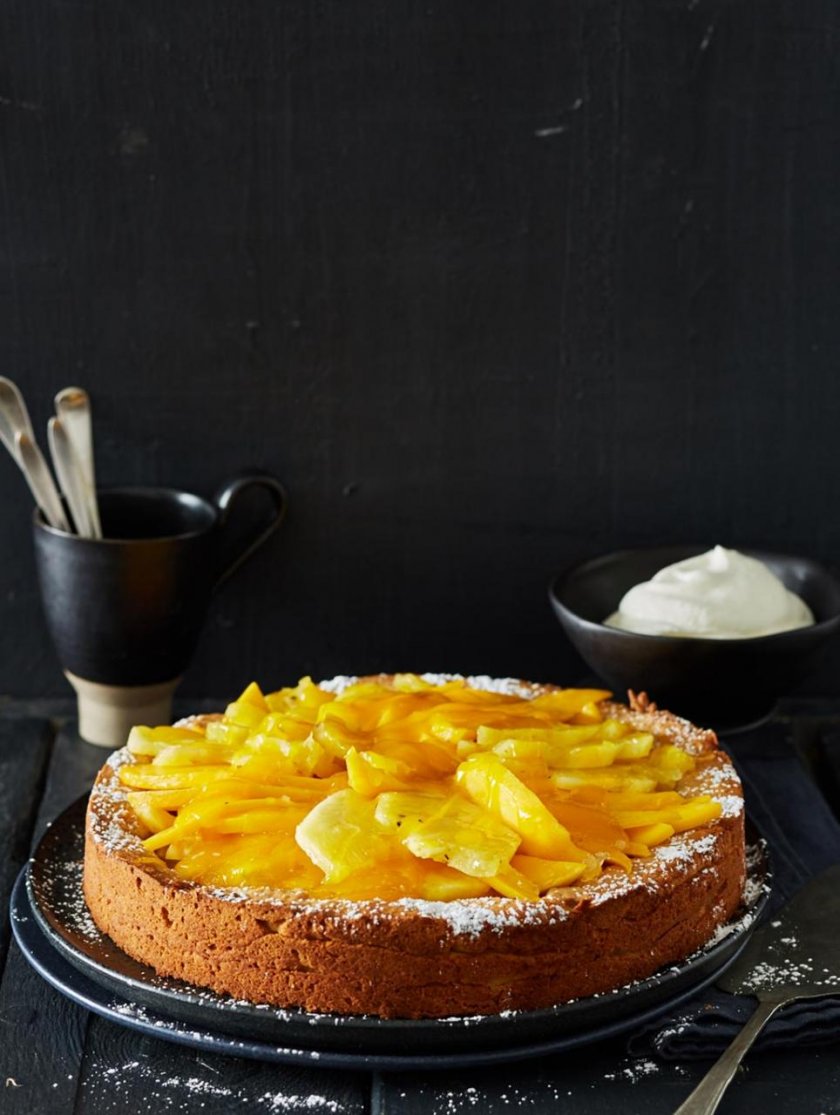 Екзотична торта с ананас и манго (стъпка по стъпка)