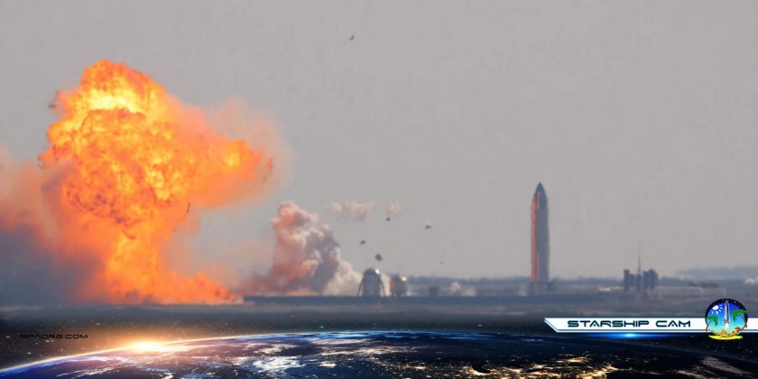 Ракетата Starship на Мъск пак се разби при кацане