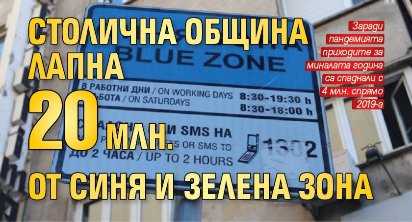Столична община лапна 20 млн. от синя и зелена зона