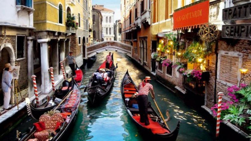 Някои канали във Венеция пресъхнаха