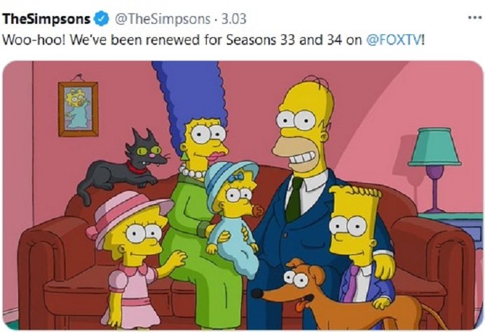 Правят сезони 33 и 34 на "Семейство Симпсън"
