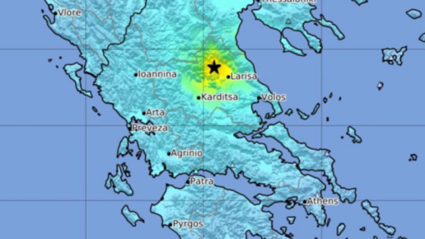 Трус с магнитуд 5,9 изплаши отново гърците в област Лариса