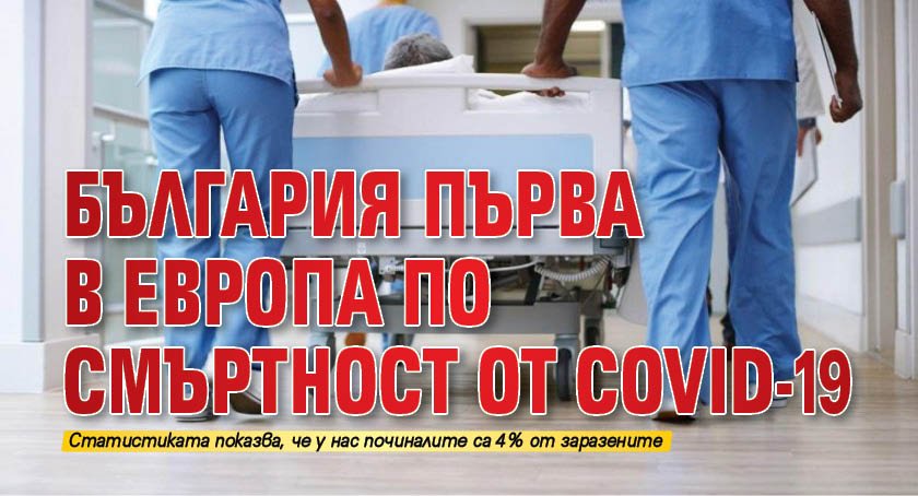 България първа в Европа по смъртност от COVID-19