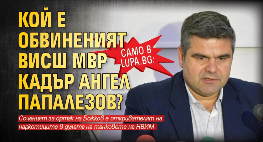 Само в Lupa.bg: Кой е обвиненият висш МВР кадър Ангел Папалезов?