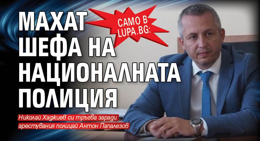 Само в Lupa.bg: Махат шефа на Националната полиция