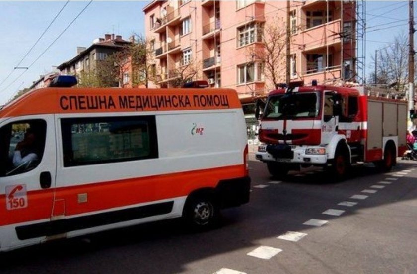Жена горя в София?
