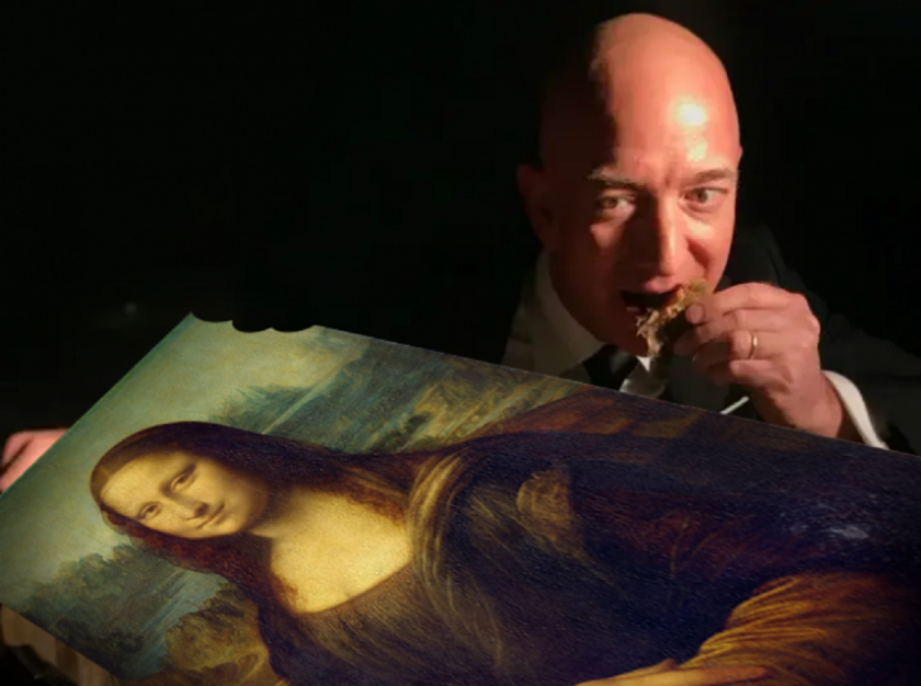 ПРЕДОЗИРАНЕ: Безос ще яде „Мона Лиза”