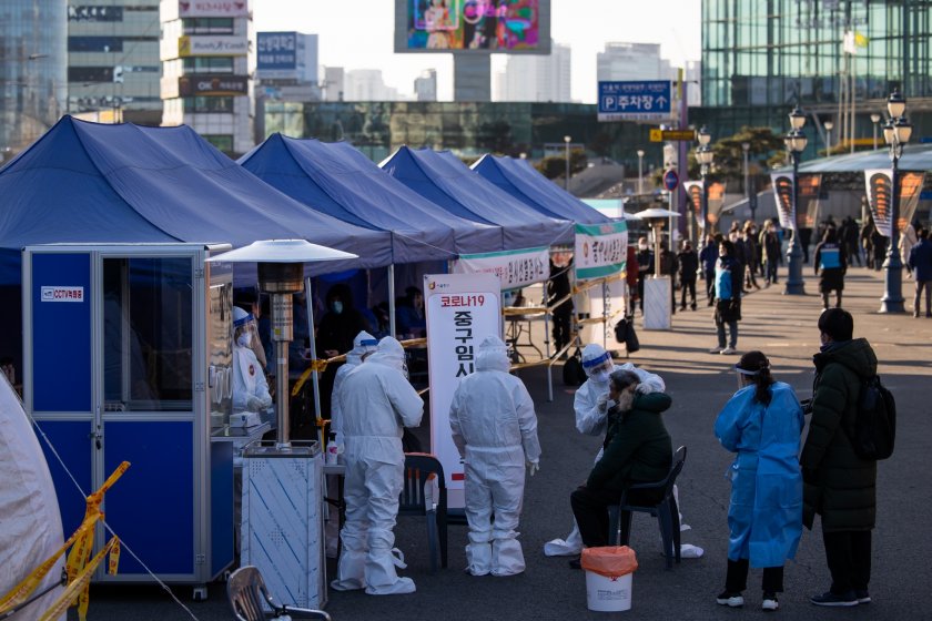 Сеул под строга блокада заради рекорд на заразени