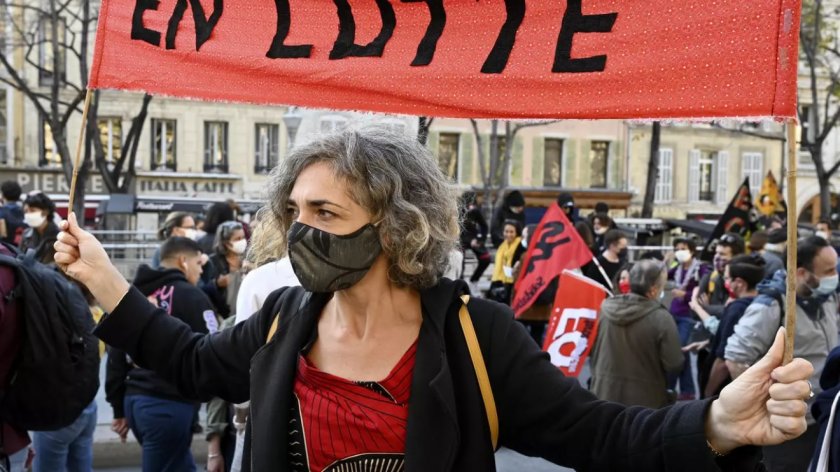 Протести срещу корона мерките във Франция