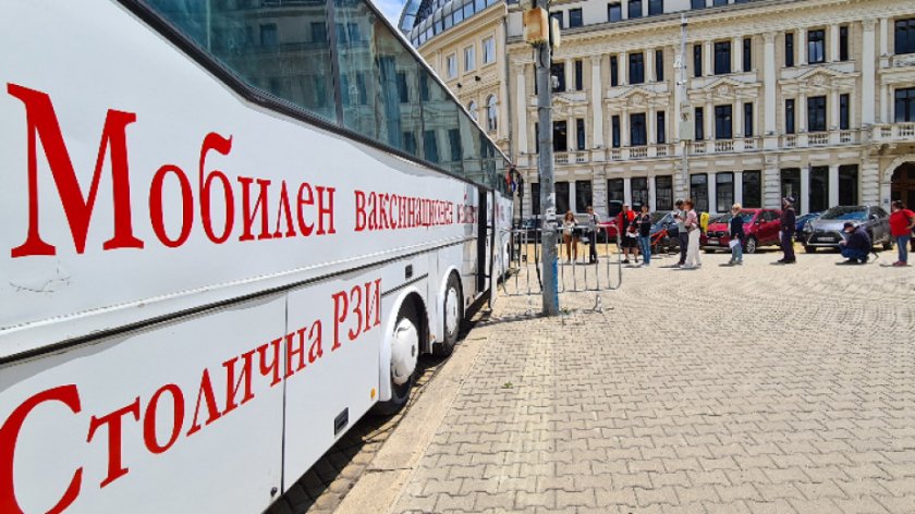 Мобилните пунктове в София са ваксинирали 10 843 души