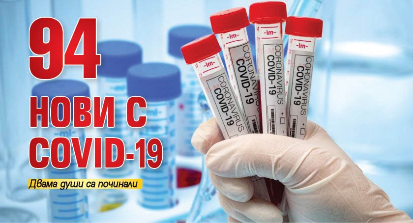 94 нови с COVID-19