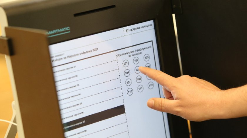 "Сиела Норма" показва екраните на машините за вота