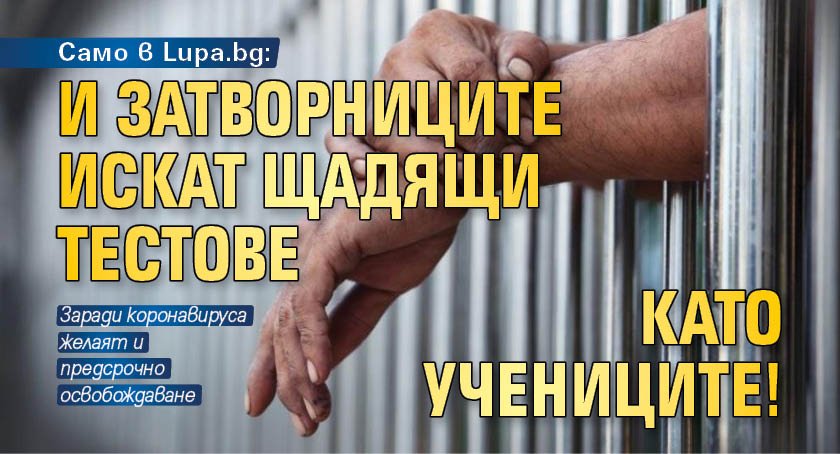 Само в Lupa.bg: И затворниците искат щадящи тестове като учениците!