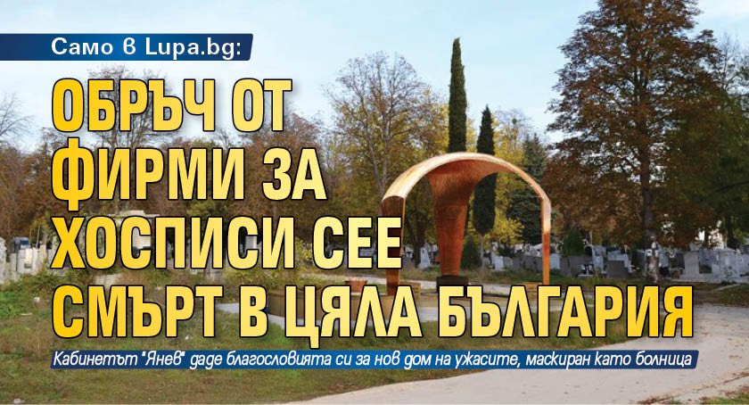 Само в Lupa.bg: Обръч от фирми за хосписи сее смърт в цяла България