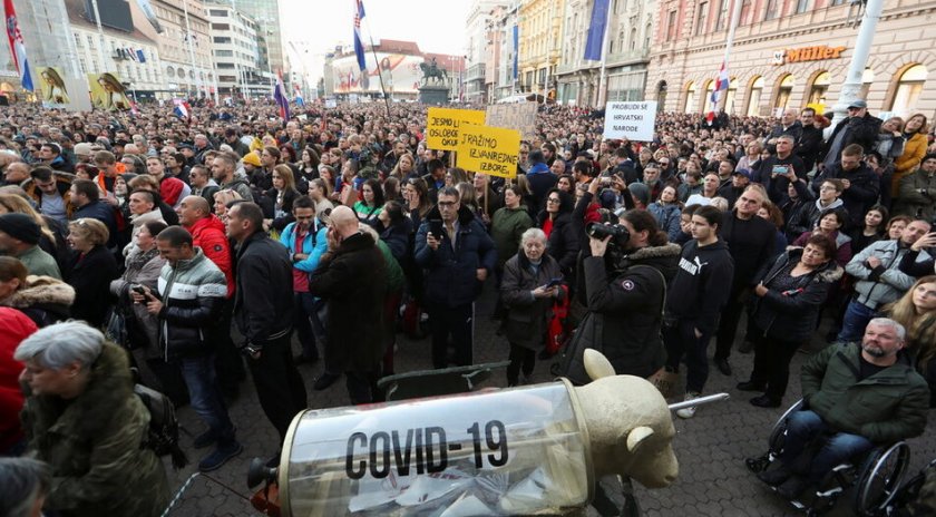 Европа протестира срещу COVID мерките, хиляди блокираха улиците