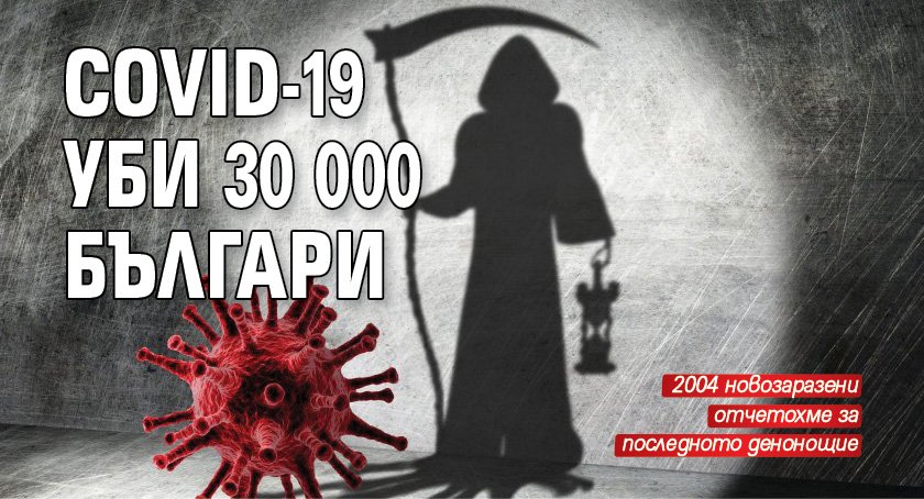 COVID-19 уби 30 000 българи