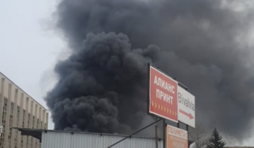 Голям пожар в столичния кв. „Дружба“