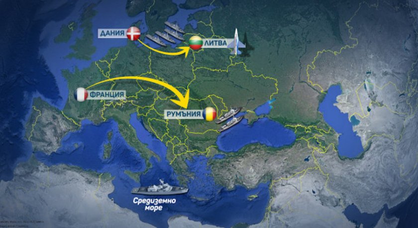 Ето къде НАТО изпраща подкрепления за отбраната в Източна Европа