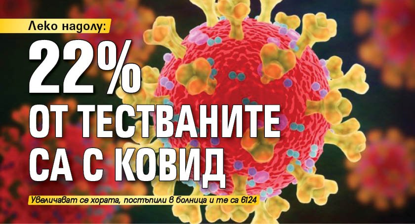 Леко надолу: 22% от тестваните са с ковид