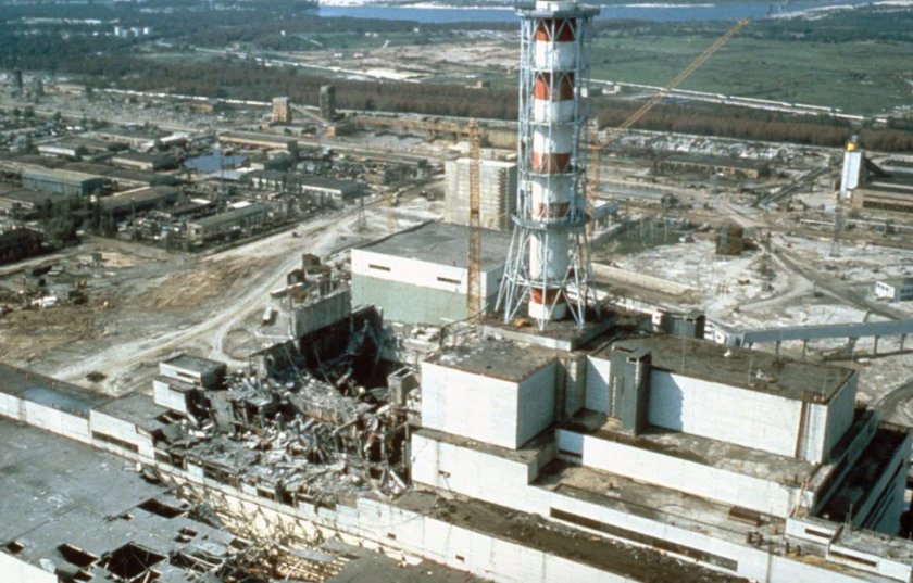 За повишаване на нивата на радиация около авариралата АЕЦ „Чернобил“,