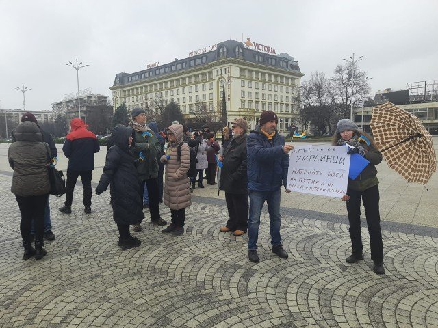 Руснак поведе протест срещу войната в Украйна в Пловдив