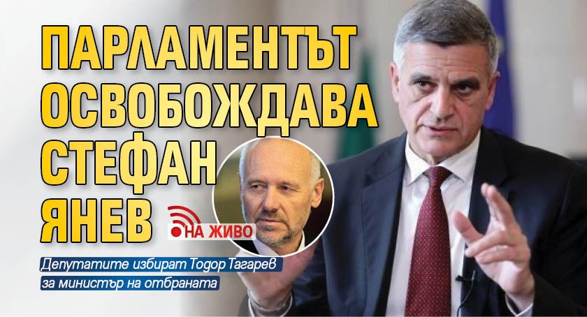 Парламентът освобождава Стефан Янев (НА ЖИВО)