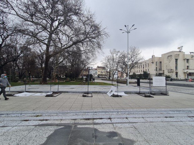 Вандалски акт в центъра на Пловдив в навечерието на 8 март