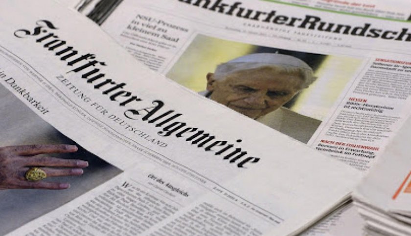 Един от водещите германски всекидневници „Франкфуртер алгемайне цайтунг“ (ФАЦ) изтегля