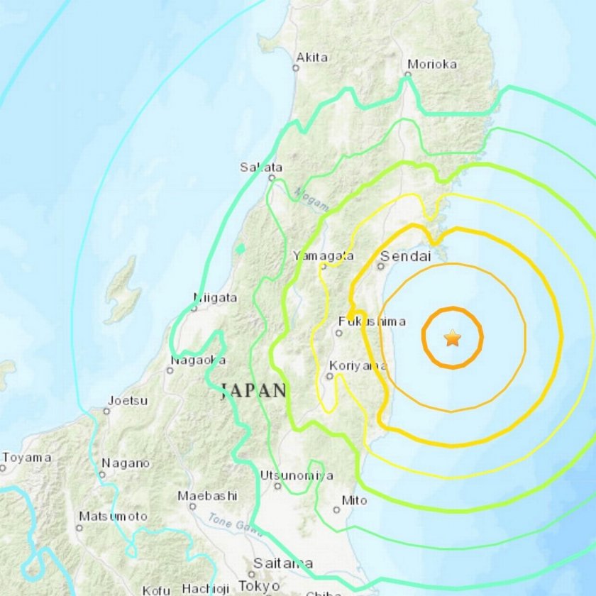 Мощно земетресение от 7,3 по Рихтер в Япония