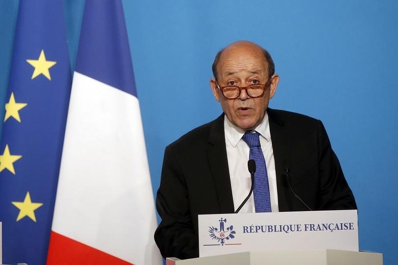 Френският министър на външните работи Жан-Ив льо Дриан заяви, че