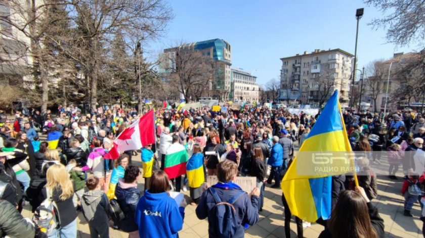 Шествия във Варна и Пловдив в подкрепа на Украйна