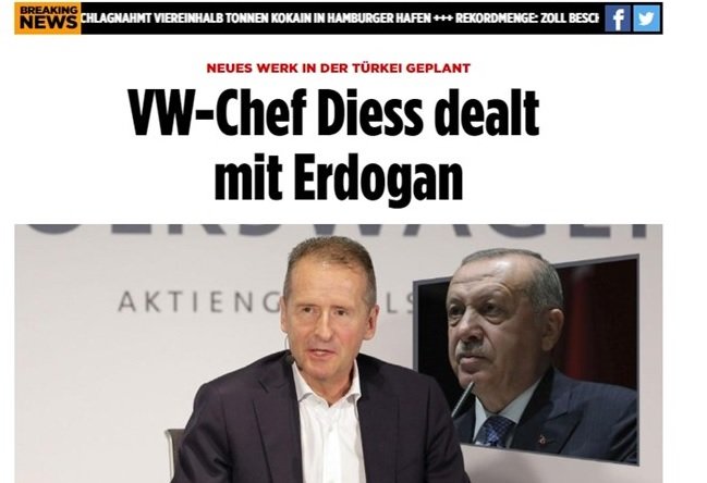 "Билд": Хей, VW, внимавай с Ердоган!