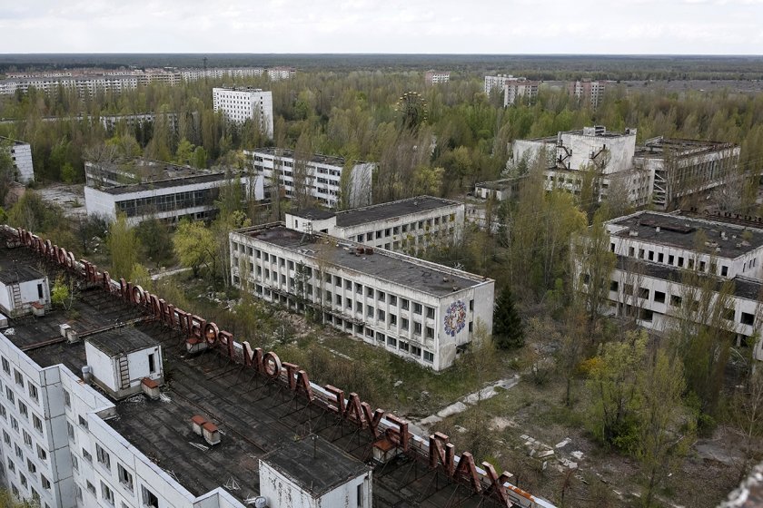 Бившата атомна електроцентрала в Чернобил, която стана през 1986 г.
