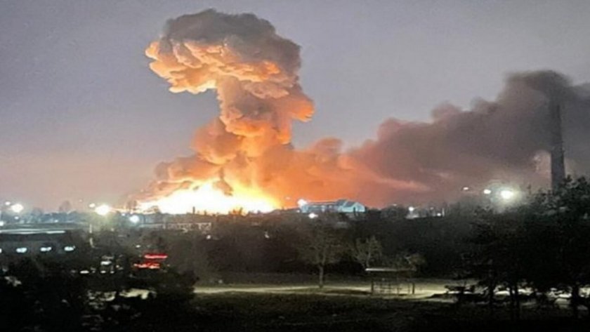 Русия унищожи склад за боеприпаси в украинска военновъздушна база