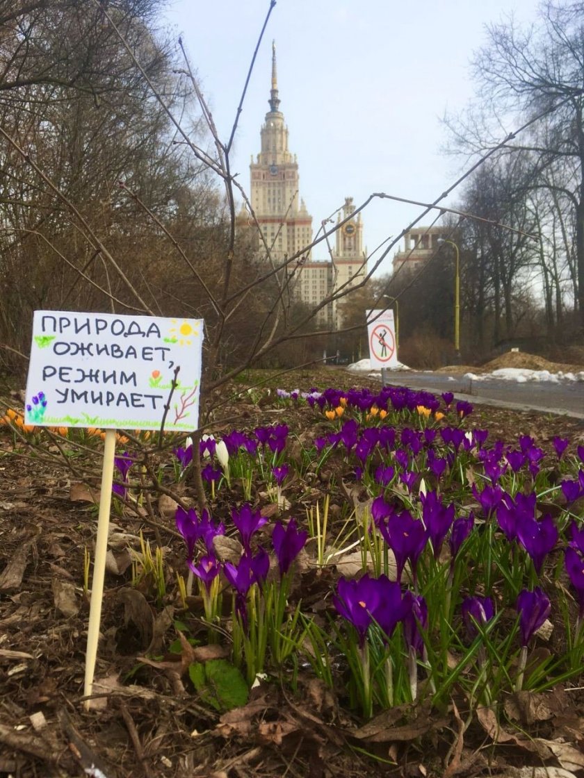 Доцент в Москва: Природата оживява, режимът умира