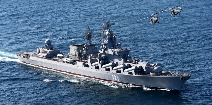 САЩ издали на Украйна къде е крайцерът "Москва" преди да бъде потопен