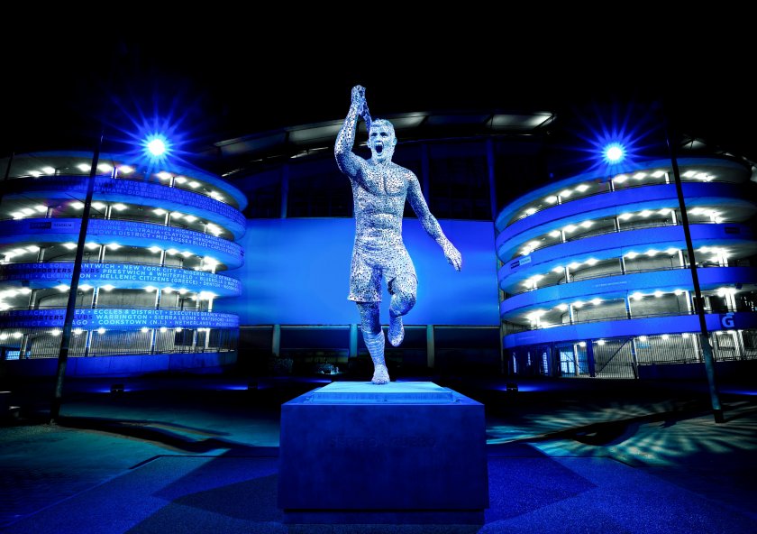 Манчестър Сити официално откри статуя на легендата на клуба Серхио