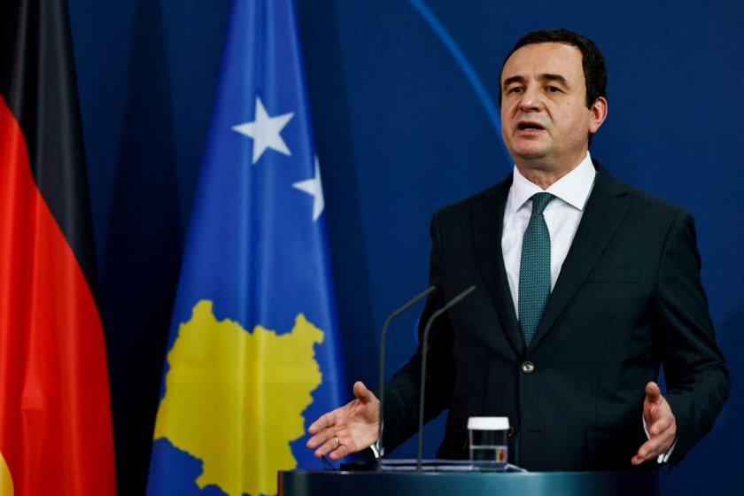Председателят на Движение Самоопределение и министър-председател на Косово Албин Курти