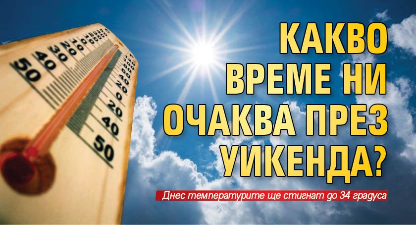 Какво време ни очаква през уикенда?