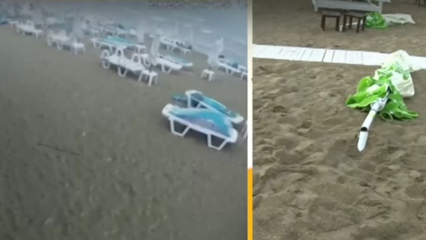 Буря помля плажа в Крайморие