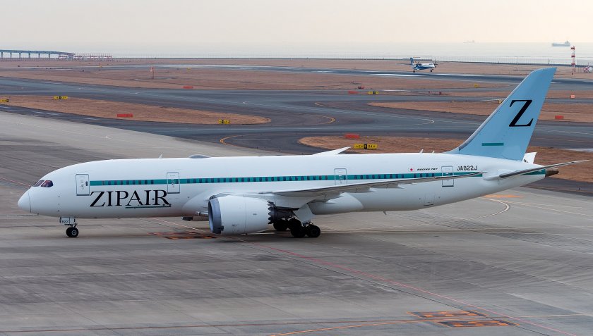 Японска нискотарифна авиокомпания Зипеър (Zipair) обяви, че ще смени своето