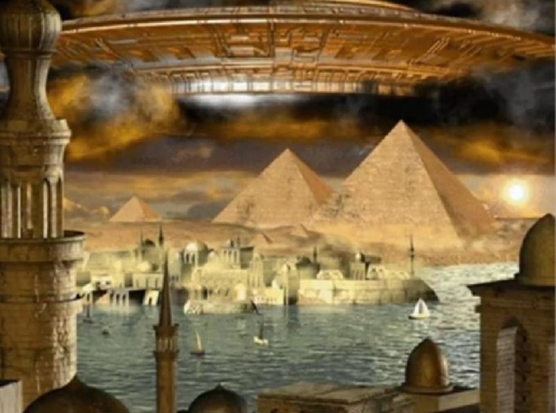 НЛО напада Древен Египет