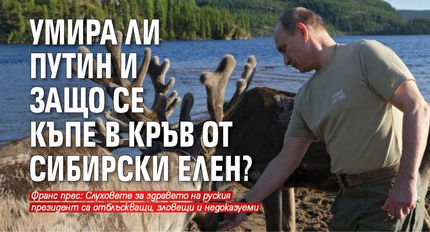 Умира ли Путин и защо се къпе в кръв от сибирски елен?