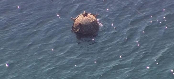 Морска мина е била прихваната във водите на Черно море