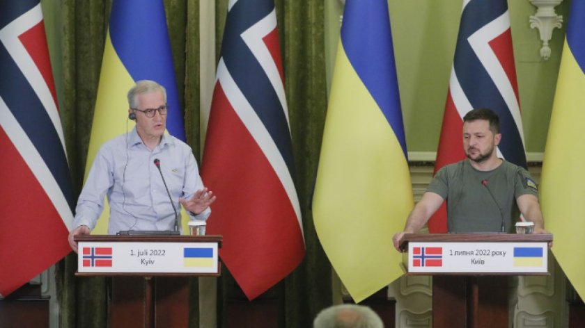 Норвегия ще предостави близо 1 млрд. евро на Украйна