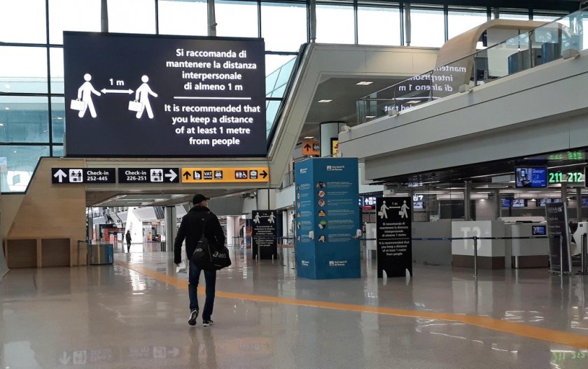 Код „Червено”: Италианските летища са блокирани