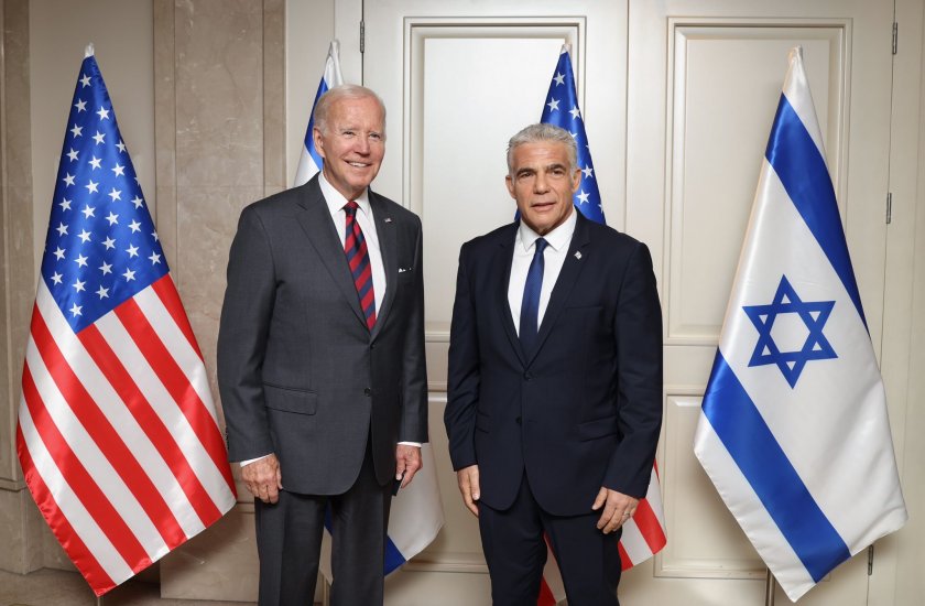 Байдън се срещна с израелския премиер Лапид