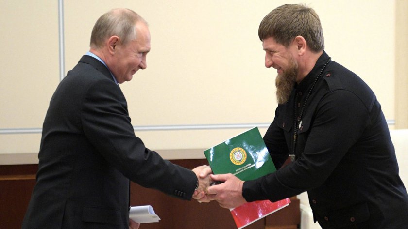 Путин наградил Рамзан Кадиров с ордена "Александър Невски"