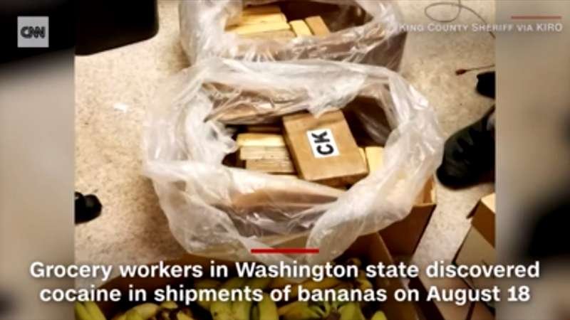 В САЩ откриха кокаин за 1 милион долара в пратки с банани