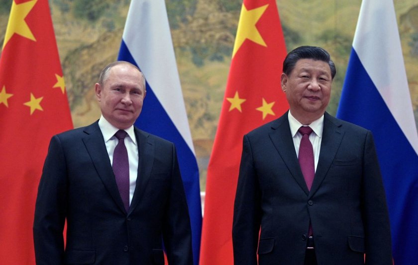 Президентите на Китай и Русия Си Дзинпин и Владимир Путин
